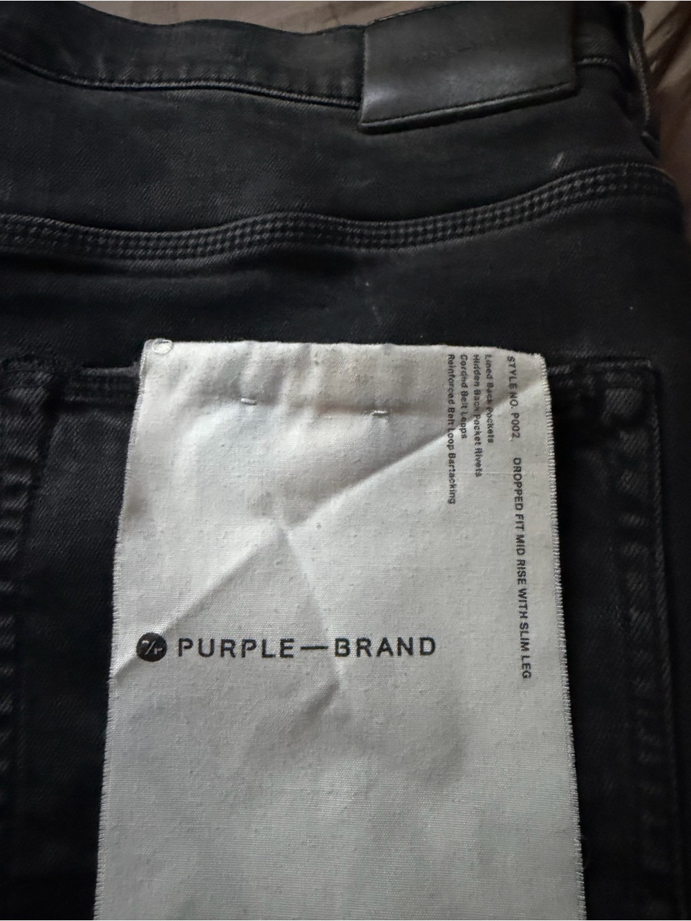 Purple Brand Men’s Slim Jeans in Black